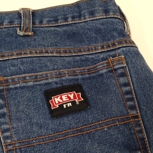 Key Industries HRC2 FlameOut Flame-Resistant Denim Jeans Men's 44x32 100% Cotton - Picture 5 of 8